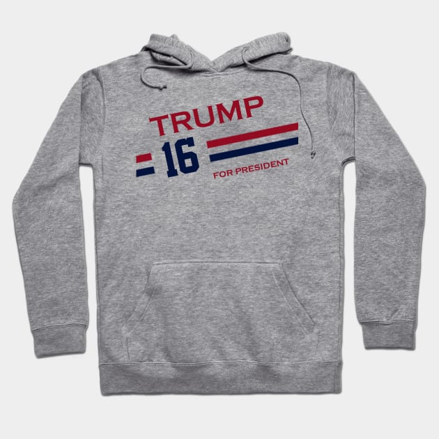 Donald Trump 2016 Hoodie by ESDesign